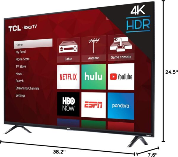 TCL 43S425 43 Inch 4K Ultra HD Smart ROKU LED TV (2018) - Image 9