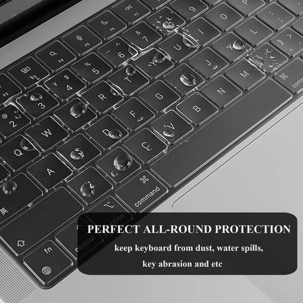 EooCoo Case Compatible with MacBook Air 15 inch 2024 2023 M3 M2 Chip A3114 A2941, Air 15.3" Plastic Hard Case & Keyboard Skin & Camera Cover & Type C Adapter, Crystal Clear - Image 9