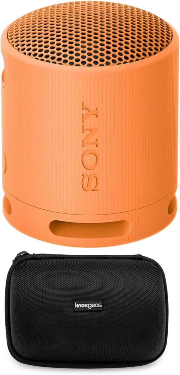 Sony SRS-XB100 Wireless Bluetooth Portable Lightweight Travel Speaker (Orange) with Travel case Bundle (2 Items) - Image 2