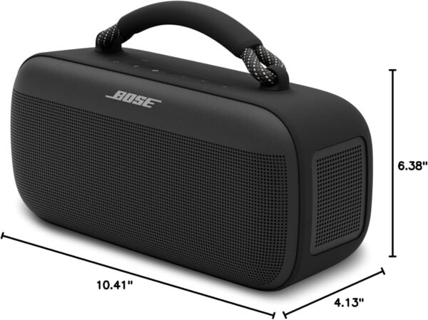 NEW Bose SoundLink Max Portable Speaker, Large Waterproof Bluetooth Speaker, Up to 20 Hours of Battery Life, USB-C, Built-in 3.5mm AUX Input, Black - Image 9