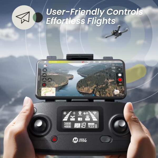 Holy Stone HS720E Drones with Camera for Adults 4K,Integrated Remote ID, 2 Batteries 46 Min Flight Time, 5GHz FPV Transmission, 130° FOV EIS Camera,Drone with 4K/30FPS Video,Brushless Motor, Auto Return, Follow Me, GPS Drone for Beginner - Image 4