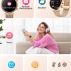 2024 Smart Watch (Answer/Make Calls), AMOLED Display Fitness Tracker, Heart Rate/Sleep Monitor/Pedometer/Calories, Multiple Sports Modes, Waterproof Women's Watch for Android iPhone - Image 8
