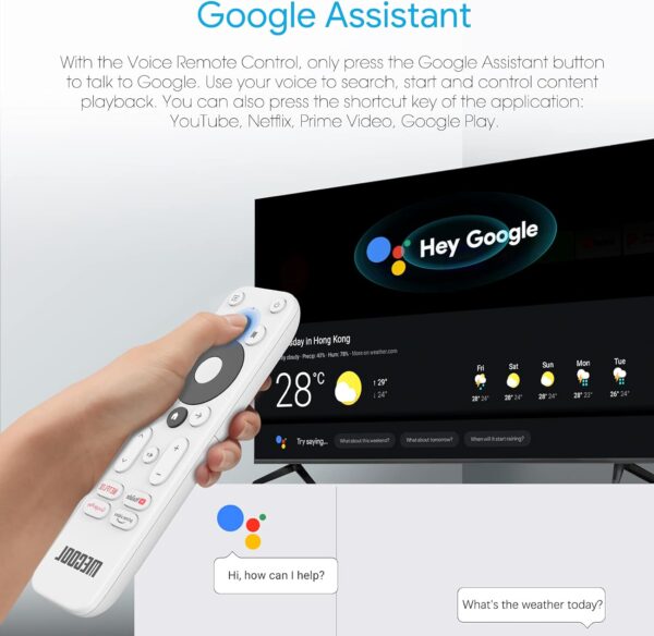 Android 10.0 TV Box, KM2 Smart TV Box Netflix Google Certified USB 3.0 Ultra 4K HDR 2GB 8GB Support 2.4G 5.0G WiFi BT 4.2 with Amlogic S905X2 Google Assistant Dolby Audio - Image 4