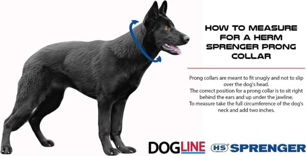 Herm Sprenger Prong Dog Training Collar Ultra-Plus Chrome Plated Steel Pet Pinch Collar No-Pull Collar for Dogs Anti Pull Training Collar Made in Germany 3.2mm x 23in Medium - Image 4