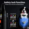 Dog Training Shock Collar 4000FT Dog Bark Collar with Remote IP67 Waterproof 4 Training Modes Beep Vibration Shock Light Mode Magnetic Charger Electric Dogs Collar 8-25 inches Single shock Dull Black - Image 7