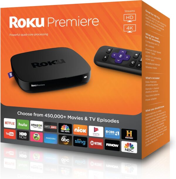 Roku Premiere - HD and 4K UHD Streaming Media Player - Image 7