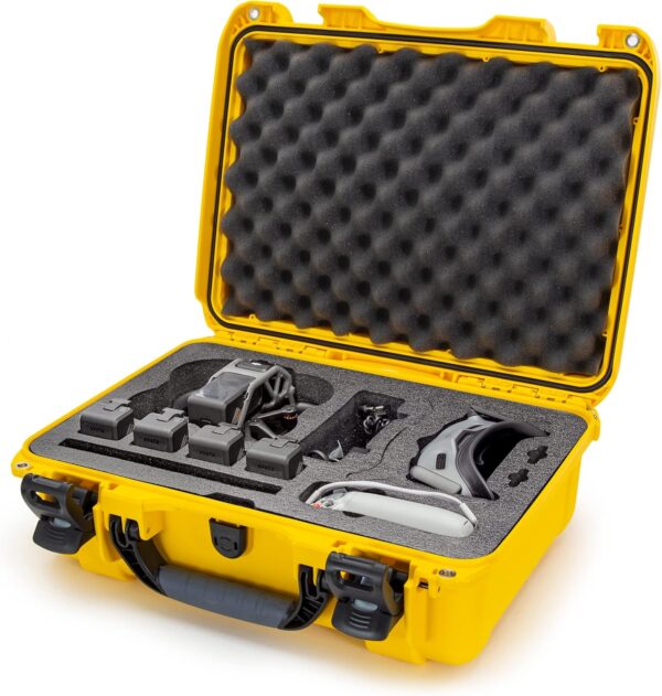 Nanuk 925 Waterproof Hard Case with Foam Insert for DJI Avata FPV Unit, Goggles and Fly More Combo - Yellow (925S-080YL-0A0-C0745) - Image 2