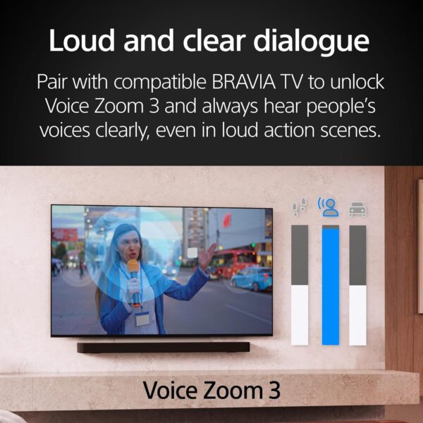 Sony BRAVIA Theater Bar 8 HT-A8000 - Home Theater Sound System with with 11 Speakers, Innovative Acoustic Design, and 360 Spatial Sound Mapping, Theater Bar 8 Soundbar - Image 11