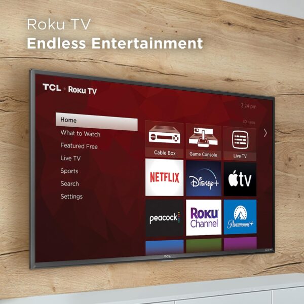 TCL 40" Class 3-Series Full HD 1080p LED Smart Roku TV - 40S355,Black - Image 8