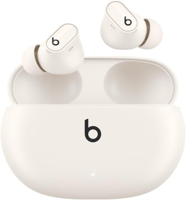 Beats Studio Buds + | True Wireless Noise Cancelling Earbuds, Enhanced Apple & Android Compatibility, Built-in Microphone, Sweat Resistant Bluetooth Headphones, Spatial Audio - Ivory