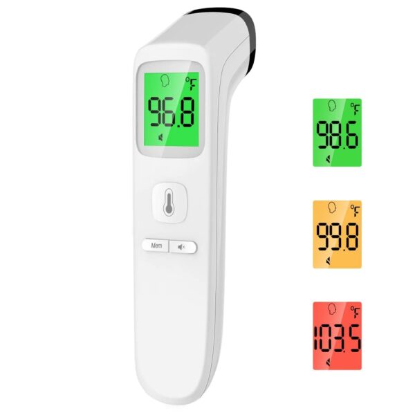 ANMEATE No-Touch Forehead Thermometer for Adults, Infrared Digital Thermometer for Kids, Touchless Baby Thermometer, Accurate Reading with Large Display, Mute Mode, Memory Recall, Fever Alarm - Image 2