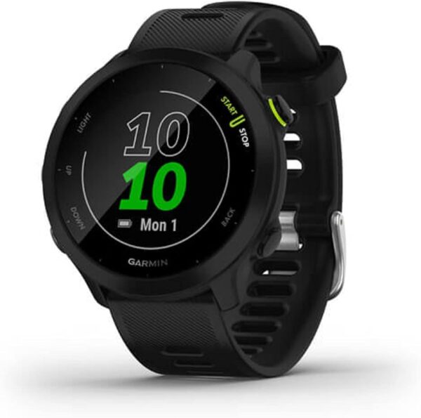 Garmin Forerunner 55, GPS Running Watch with Daily Suggested Workouts, Up to 2 weeks of Battery Life, Black (Renewed) - Image 2