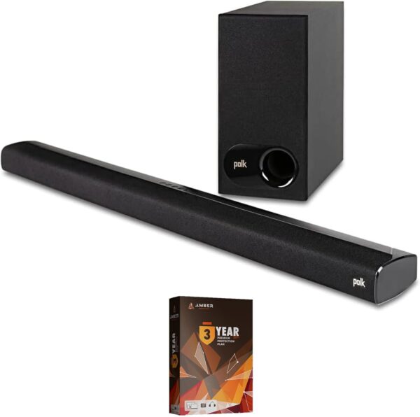 Polk Signa-S2 Universal Soundbar and Wireless Subwoofer with an Additional 2 Year Extended Amber Protection (2018) - Image 2