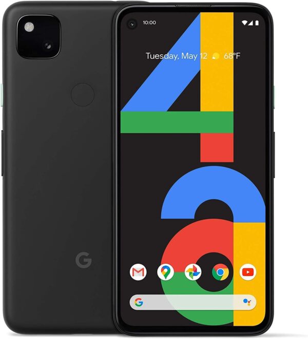 Google Pixel 4a Smartphone, 128GB Storage & Unlocked Cellular - Just Black (Renewed) - Image 2