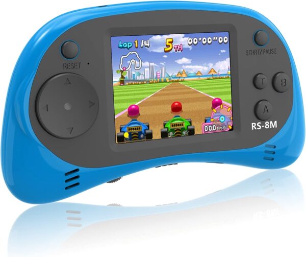 E-MODS GAMING Kids Handheld Games 16 Bit Retro Video Games Console with 220 HD Electronic Games - 2.5'' LCD Portable Travel Games Entertainment Gifts for Boys Girls Ages 4-12 (Sky Blue) - Image 2