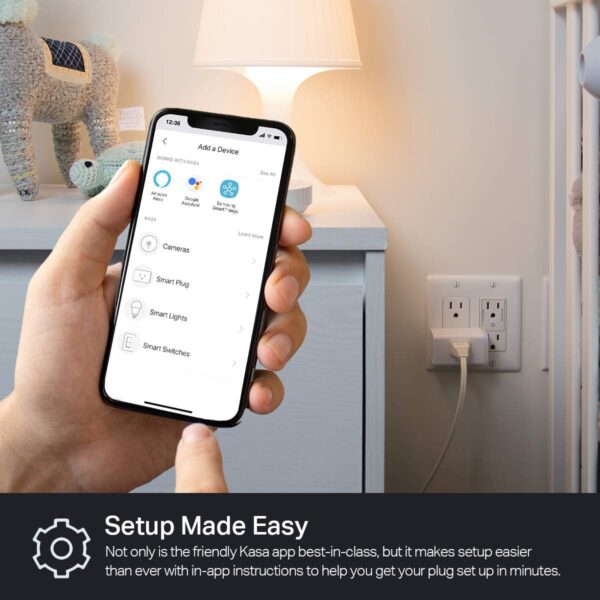 Kasa Smart Plug HS103P2, Smart Home Wi-Fi Outlet Works with Alexa, Echo, Google Home & IFTTT, No Hub Required, Remote Control,15 Amp,UL Certified, (Pack of 2) White - Image 8