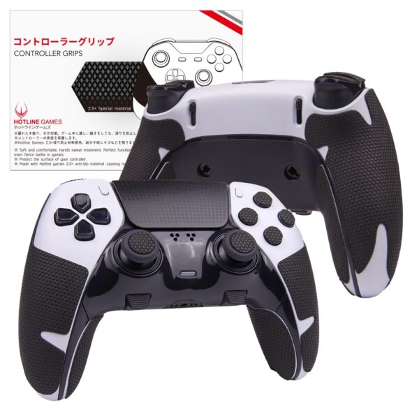 HOTLINEGAMES 2.0 Plus Controller Grip Compatible with PS5 Dualsense Edge Controller Controllers Grips Tape, Anti-Slip, Sweat-Absorbent, Easy to Apply (for Handle Grips+Buttons+Triggers) - Image 2