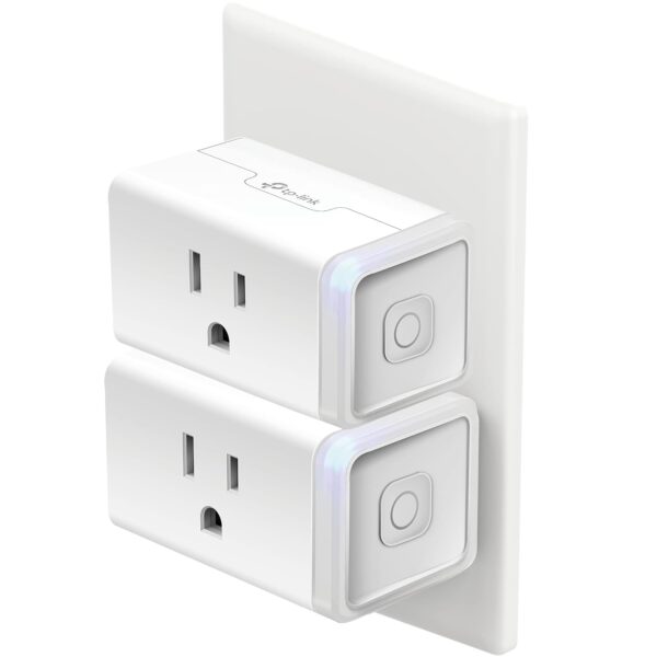 Kasa Smart Plug HS103P2, Smart Home Wi-Fi Outlet Works with Alexa, Echo, Google Home & IFTTT, No Hub Required, Remote Control,15 Amp,UL Certified, (Pack of 2) White - Image 2