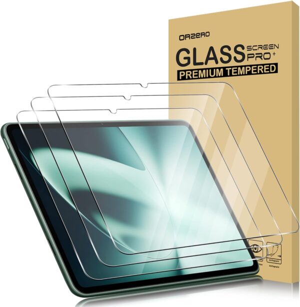 Orzero (3 Pack Compatible for OnePlus Pad 11.61 inch Screen Protector, Tempered Glass 2.5D Arc Edges 9 Hardness HD Bubble-Free - Image 2