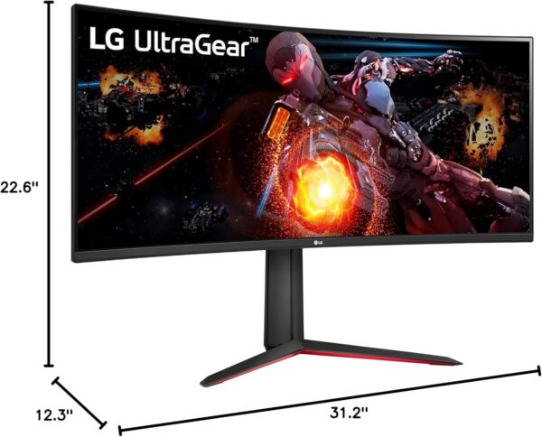 LG UltraGear QHD 34-Inch Curved Gaming Monitor 34GP63A-B, VA with HDR 10 Compatibility and AMD FreeSync Premium, 160Hz, Black - Image 12