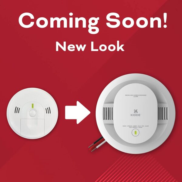 Kidde Hardwired Smoke & Carbon Monoxide Detector, Battery Backup, Interconnectable, LED Warning Light Indicators - Image 3