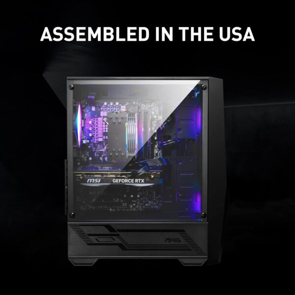 MSI Codex R Gaming Desktop: Intel Core i7-13700F, RTX 4060, 32GB DDR5, 1TB M.2 NVMe Gen3, RGB Fan Cooling, 650W 80+ Gold, Keyboard & Mouse, DIY Friendly, Windows 11 Pro: 13NUC7-069US,Black - Image 9