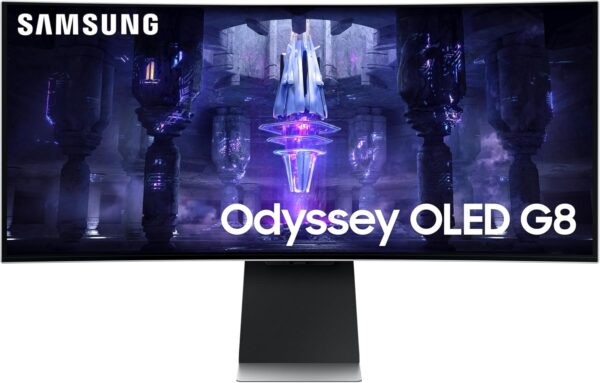 SAMSUNG 34" Odyssey G85SB Series QD-OLED Ultra WQHD Curved Gaming Monitor, 175Hz, 0.03ms, DisplayHDR True Black 400, AMD FreeSync Premium Pro, Advanced Game Streaming, LS34BG850SNXZA, 2023 - Image 2