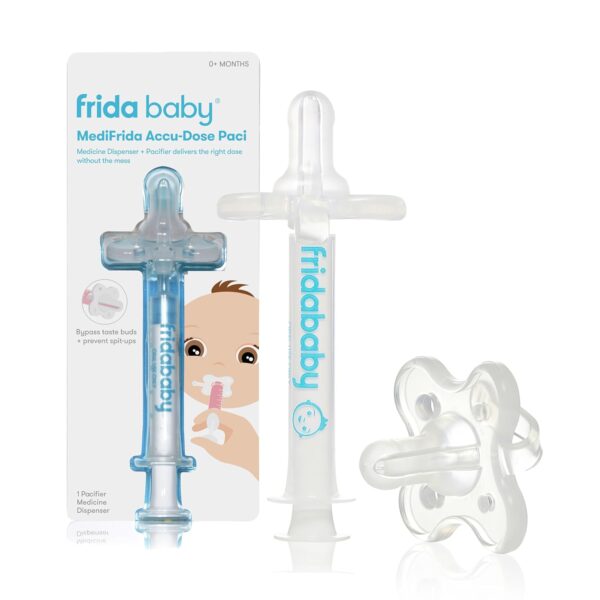 Frida Baby Medicine Pacifier, Medi Frida Baby Medicine Syringe & Accu-Dose Pacifier, Baby Medicine Dispenser for Mess & Fuss Free Use - Image 2