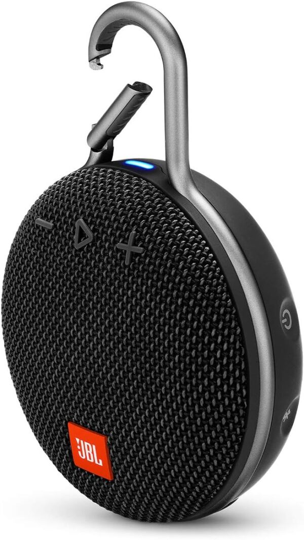 JBL Clip 3, Black - Waterproof, Durable & Portable Bluetooth Speaker - Up to 10 Hours of Play - Includes Noise-Cancelling Speakerphone & Wireless Streaming - Image 2