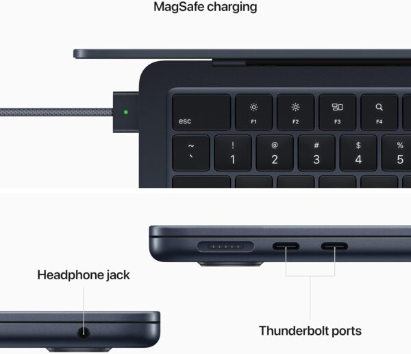 2022 Apple MacBook Air with Apple M2 Chip with 8-Core CPU (13-inch, 16GB RAM, 1TB Storage) (QWERTY English) Midnight (Renewed) - Image 7