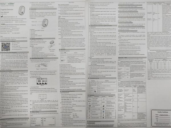 Wellue Bluetooth Fingertip Pulse Oximeter with Pulse Rate, Blood Oxygen Saturation Monitor, Free APP - Image 10
