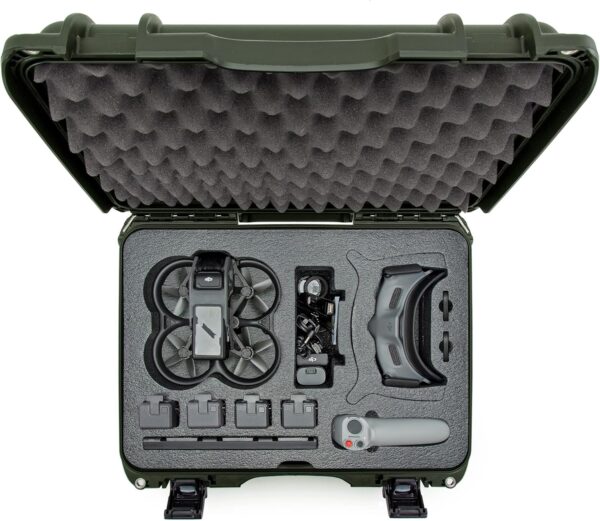 Nanuk 925 Waterproof Hard Case with Foam Insert for DJI Avata FPV Unit, Goggles and Fly More Combo - Olive (925S-080OL-0A0-C0745) - Image 6