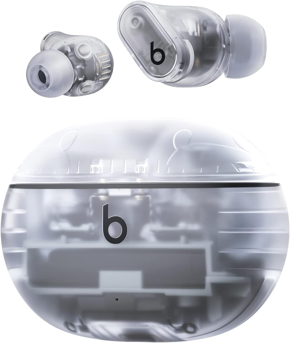 Beats Studio Buds + True Wireless Noise Cancelling Earbuds – Transparent (Renewed)