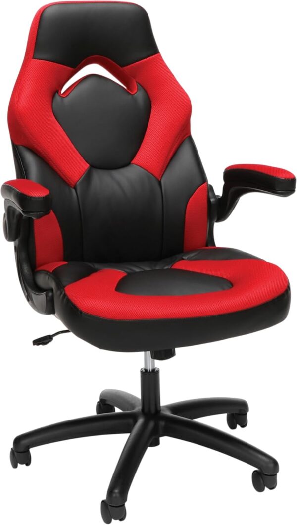 RESPAWN 3085 Gaming Chair - Gamer Chair and Computer Chair, Office Chair with Integrated Headrest, Gaming Chair for Adults, Adjustable Tilt Tension & Tilt Lock - Red