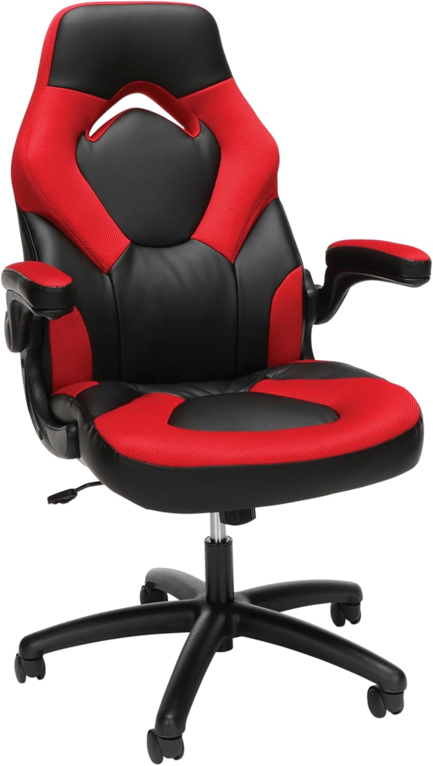 RESPAWN 3085 Gaming Chair – Gamer Chair and Computer Chair, Office Chair with Integrated Headrest, Gaming Chair for Adults, Adjustable Tilt Tension & Tilt Lock – Red