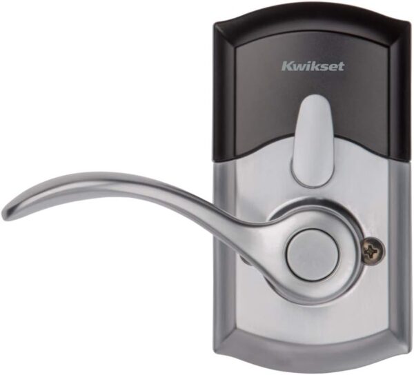 Kwikset 955 Keyless Keypad Door Lock, Electronic Lever Deadbolt, 3 Entry Modes, Auto Lock, SmartKey Security - Satin Chrome - Image 4