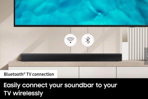 SAMSUNG HW-B450 2.1ch Soundbar w/Dolby Audio, Subwoofer Included, Bass Boosted, Wireless Bluetooth TV Connection, Adaptive Sound Lite, Game Mode, 2022 - Image 5