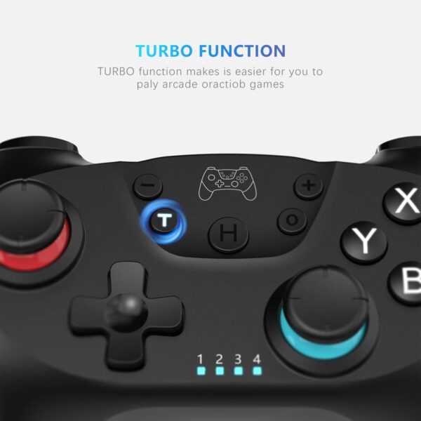 Switch Controller, Wireless Pro Controller Compatible with Nintendo Switch, Wireless Gamepad Joystick with Programmable Function【Upgraded Version】 - Image 5