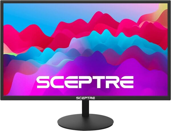 Sceptre 27-Inch FHD LED Gaming Monitor 75Hz 2X HDMI VGA Build-in Speakers, Ultra Slim Metal Black - Image 2