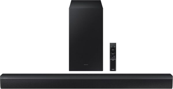 SAMSUNG HW-B450 2.1ch Soundbar w/Dolby Audio, Subwoofer Included, Bass Boosted, Wireless Bluetooth TV Connection, Adaptive Sound Lite, Game Mode, 2022 - Image 2