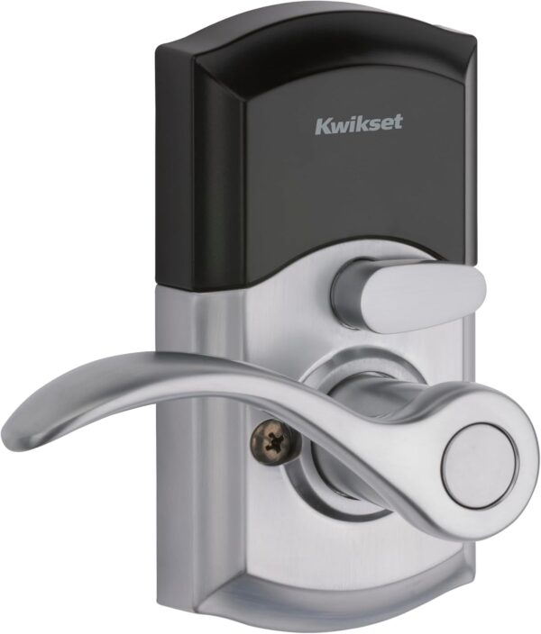 Kwikset 955 Keyless Keypad Door Lock, Electronic Lever Deadbolt, 3 Entry Modes, Auto Lock, SmartKey Security - Satin Chrome - Image 9