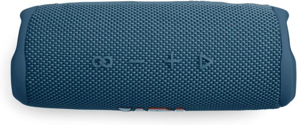 JBL Flip 6 Waterproof Portable Wireless Bluetooth Speaker Bundle with divvi! Premium Hardshell Case - Blue - Image 5