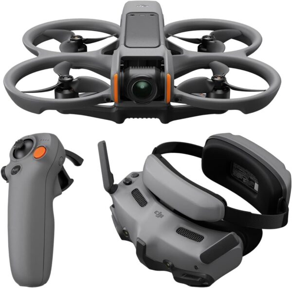 DJI Avata 2 Fly More Combo (1 Battery), FPV Drone with Camera 4K, Built-in Propeller Guard, Easy Flip/Roll, Goggles 3 and RC Motion 3 Included, POV Content Camera Drone, Black + SD Card & Landing pad - Image 3