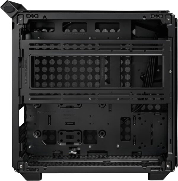 Cooler Master QUBE 500 Flatpack Black Small High Airflow Mid-Tower ATX Customizable Gaming PC Case, Tempered Glass, Vertical GPU Mount, USB-C, Carrying Handle, Gem Mini (Q500-KGNN-S00) - Image 12