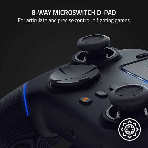 Razer Wolverine V2 Pro Wireless Gaming Controller for PlayStation 5 / PS5, PC: Mecha-Tactile Action Buttons - 8-Way Microswitch D-Pad - HyperTrigger - 6 Remappable Buttons - Chroma RGB   - Black - Image 5