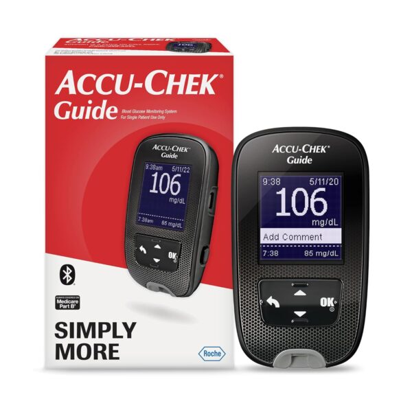 Accu-Chek Guide Diabetes Meter for Diabetic Blood Glucose Monitoring (Meter Only) - Image 2