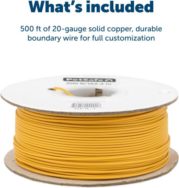 PetSafe Underground Dog Fence Wire (500 Foot) Underground Fence Wire PetSafe Boundary Wire, Electric Dog Fence Wire (Yellow) - from The Parent Company of Invisible Fence Brand - Image 4