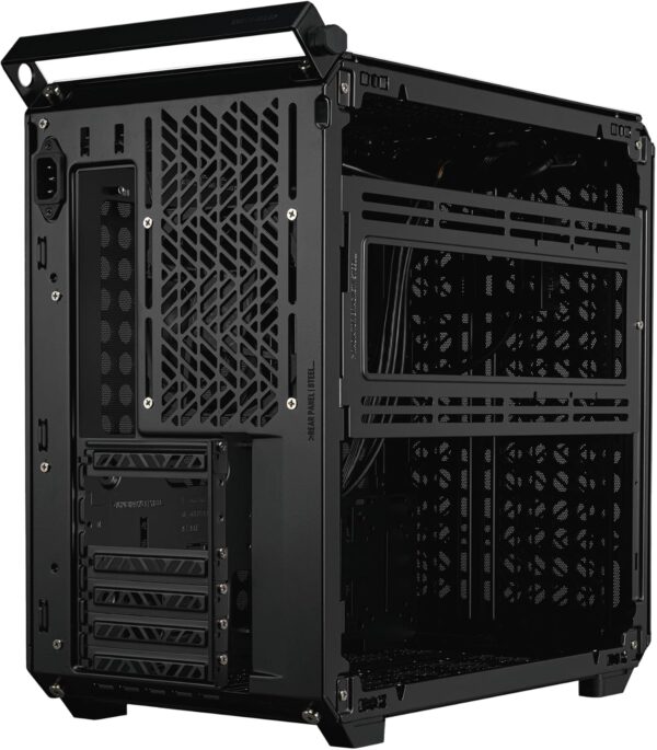 Cooler Master QUBE 500 Flatpack Black Small High Airflow Mid-Tower ATX Customizable Gaming PC Case, Tempered Glass, Vertical GPU Mount, USB-C, Carrying Handle, Gem Mini (Q500-KGNN-S00) - Image 13