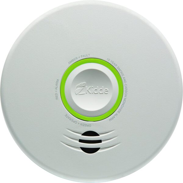 Kidde Wireless Hardwired Smoke Detector, 10-Year Battery Backup, Voice Alerts, Photoelectric Sensor Wire-Free Interconnect Combination Alarm - Image 2