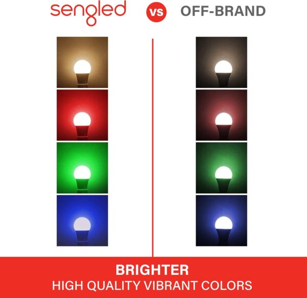 Sengled Smart Light Bulbs, Color Changing Alexa/Bluetooth Mesh, Dimmable LED Bulb A19 E26 Multicolor, High CRI, High Brightness, 8.7W 800LM, 1Pack - Image 11